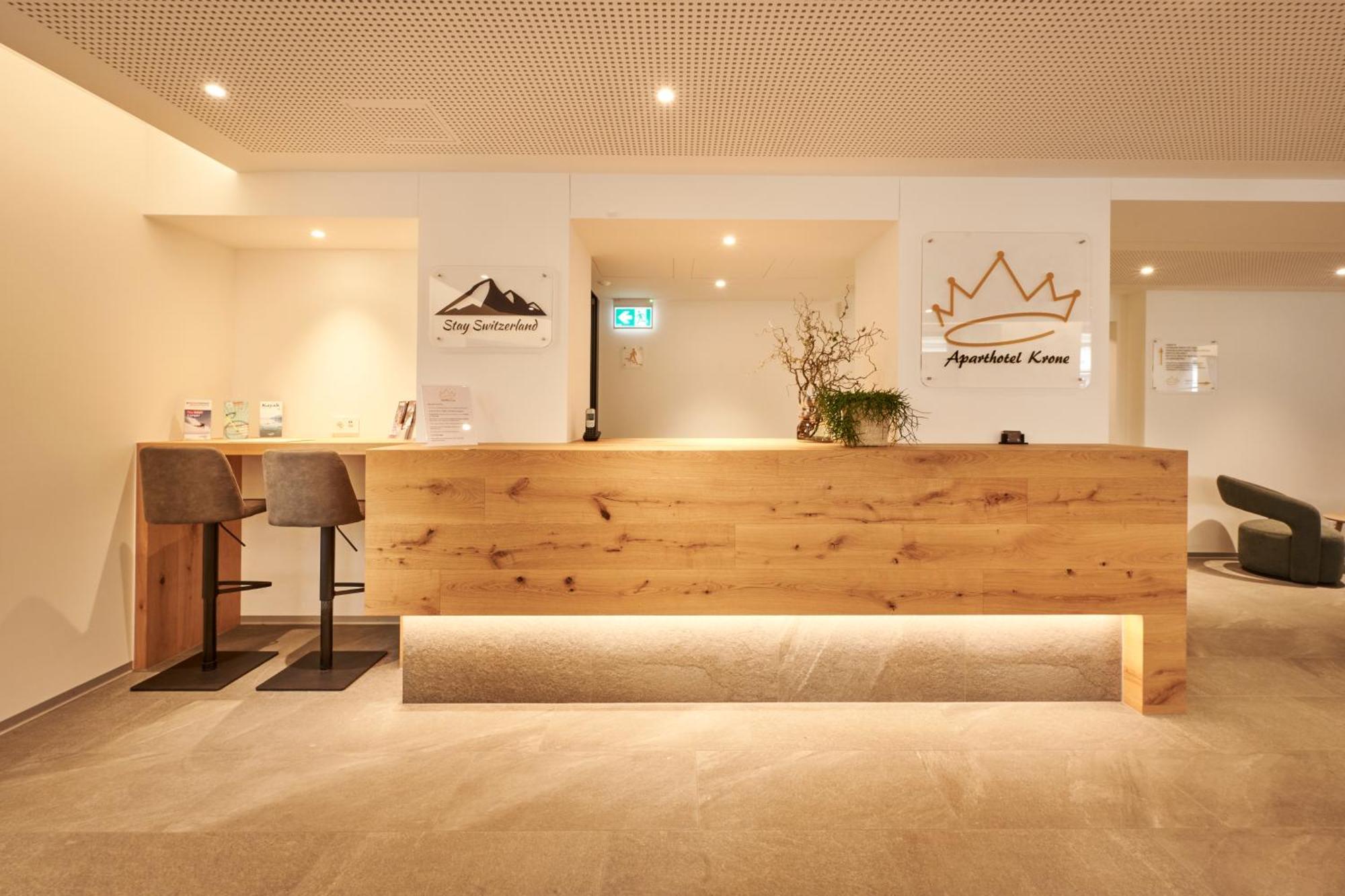 Aparthotel Krone - Self Check-In Unterseen Exterior photo